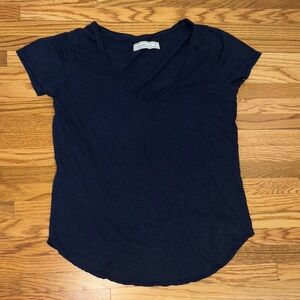 Abercrombie & Fitch Navy Short Sleeve Tee, V-Neck, Soft Material